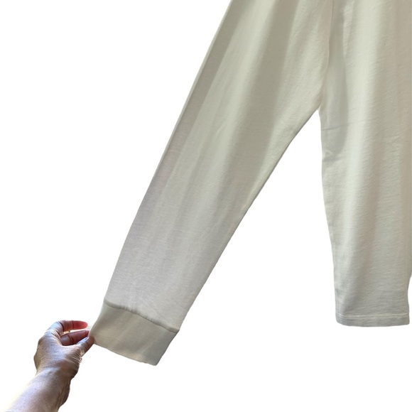 Allbirds women’s organic cotton long sleeve tee M blizzard white casual NWT - Picture 5 of 11